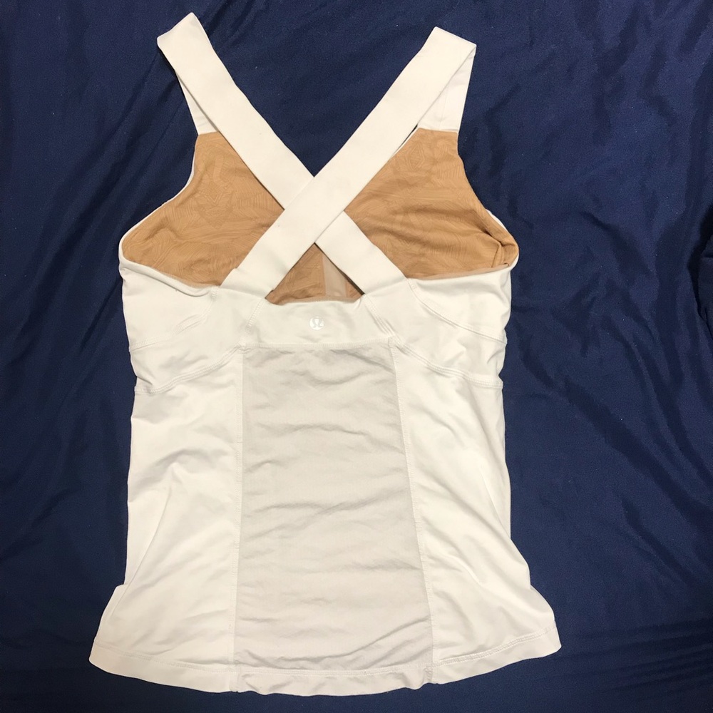 Lululemon white tank top M